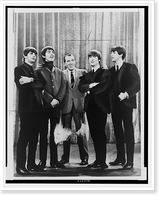 Historic Framed Print, Ed Sullivan & the Beatles, who will return to our show in Sept., 1965,  17-7/8" x 21-7/8"