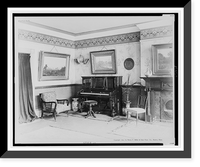 Style 17 - upright piano-forte designed and manufactured by Henry F. Miller & Sons Piano Co., Boston, Mass., U.S.A, Antique Print