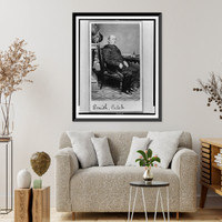 Historic Framed Print, [Caleb Smith, full-length portrait, seated, facing right],  17-7/8" x 21-7/8"