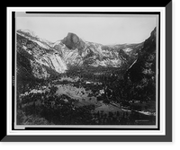 Historic Framed Print, California. Yosemite. Head of the Valley from Columbia Rock,  17-7/8" x 21-7/8"