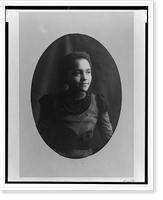 Historic Framed Print, [African American woman, half-length portrait, facing slightly right],  17-7/8" x 21-7/8"