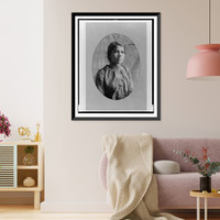 Historic Framed Print, [African American woman, half-length portrait, facing slightly right] - 5,  17-7/8" x 21-7/8"