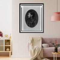 Historic Framed Print, [African American woman, head-and-shoulders portrait, left profile] - 3,  17-7/8" x 21-7/8"
