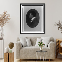 Historic Framed Print, [African American man, head-and-shoulders portrait, left profile] - 3,  17-7/8" x 21-7/8"