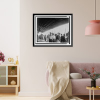 African Americans at sheltered outdoor market or fair Classic, Antique Poster