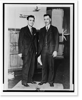 Legs Diamond and Daniel H. Prior(?), full-length portrait, standing, facing front, Vintage Poster