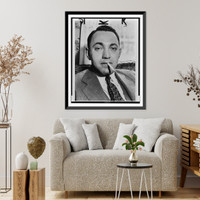 Dutch Schultz, head-and-shoulders portrait, facing front Classic, Antique Wall Art
