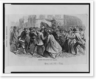 Opening the Mississippi. Excited populace of New Orleans, Historic Reproduction
