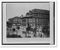 Historic Framed Print, Imperial Opera house, Ringe-Strasse, Vienna,  17-7/8" x 21-7/8"