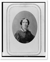 Historic Framed Print, [Mrs. Crow, half-length portrait, facing front],  17-7/8" x 21-7/8"