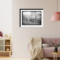 Spectators and golfers at match, Baltusrol Classic, Historic Print