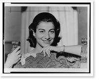 Ethel Merman rehearsing with the New York City Sanitation Band; on left is band director John Celebre.World Telegram & Sun photo by Roger Higgins, Vintage Wall Art
