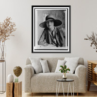 Eleanor Medill Patterson, half-length portrait, seated, facing front, Historic Print