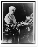 Ellen Browning Scripps, full-length portrait, seated at a desk, facing front, Vintage Wall Art