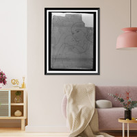 Mother with child under grapevines, Antique Poster
