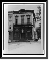 Old Eastern Bank, Eufaula, Alabama, Vintage Print