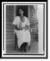 Present day mother and child. not pure Negro Classic, Antique Print