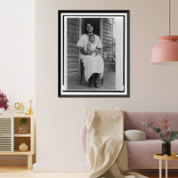 Present day mother and child. not pure Negro Classic, Antique Print