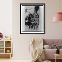 Historic Framed Print, Attendants at Old Slave Day, Southern Pines,  17-7/8" x 21-7/8"