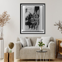 Historic Framed Print, Attendants at Old Slave Day, Southern Pines,  17-7/8" x 21-7/8"