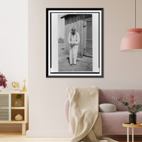 Historic Framed Print, Jas. Boyd, ex-slave, Waco - 2,  17-7/8" x 21-7/8"