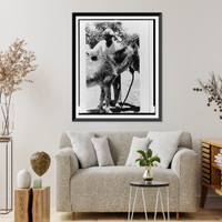Historic Framed Print, Monroe Brackins, ex-slave, Hondo,  17-7/8" x 21-7/8"
