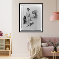 Historic Framed Print, J.M. Jerry Moore, ex-slave, Marshall,  17-7/8" x 21-7/8"