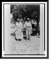 Historic Framed Print, Bill and Ellen Thomas, ex-slaves, Hondo,  17-7/8" x 21-7/8"