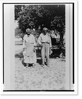 Historic Framed Print, Bill and Ellen Thomas, ex-slaves, Hondo,  17-7/8" x 21-7/8"