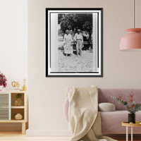 Historic Framed Print, Bill and Ellen Thomas, ex-slaves, Hondo,  17-7/8" x 21-7/8"
