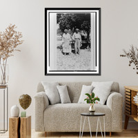 Historic Framed Print, Bill and Ellen Thomas, ex-slaves, Hondo,  17-7/8" x 21-7/8"