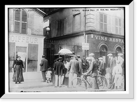 Historic Framed Print, Where bomb fell in Rue Des Recollets,  17-7/8" x 21-7/8"