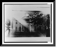 House and steamboat at West Point, Arkansas, Antique Wall Art