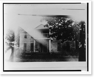 House and steamboat at West Point, Arkansas, Antique Wall Art