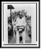 Historic Framed Print, Sam Jones Washington, ex-slave, Ft. Worth,  17-7/8" x 21-7/8"