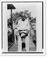 Historic Framed Print, Sam Jones Washington, ex-slave, Ft. Worth,  17-7/8" x 21-7/8"