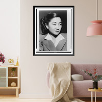 Iva Ikuko Toguri D'Aquino, Tokyo Rose, head-and-shoulders portrait, facing right, Antique Print