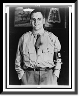 Historic Framed Print, [Anastase Vonsiatsky, half-length portrait, standing, dressed in uniform with swastika armband, facing front],  17-7/8" x 21-7/8"