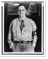 Historic Framed Print, [Anastase Vonsiatsky, half-length portrait, standing, dressed in uniform with swastika armband, facing front],  17-7/8" x 21-7/8"