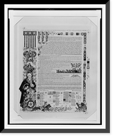 Declaration of Independence of United States In Congress July 4, 1776. A declaration by the representatives of the United States of America.Arthur Szyk, New Canaan, 1950, Historic Print