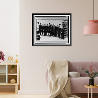 Historic Framed Print, Capt. A.H. Rostron and under officers of Carpathia"",  17-7/8" x 21-7/8"