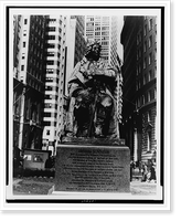 Monument to Mayor de Peyster, Bowling Green, New York City Classic, Vintage Wall Art