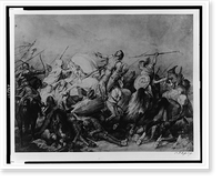 Duke Henry's death near Wahlstatt.C.F.L, Historic Reproduction