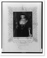 Frances Howard, Duchess of Richmond, ob. 1639.engraved by P. Lightfoot, Historic Reproduction