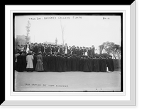 Historic Framed Print, Barnard College Tree Day, oration by Irma Alexander, New York,  17-7/8" x 21-7/8"