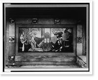 Rhode Island. Newport. A.C. James home, Suprise Valley", detail of mural, "The Milk Toast", exterior wall", Vintage Print