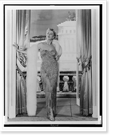 Uta Hagen, full-length portrait, standing, facing sightly left, Vintage Wall Art