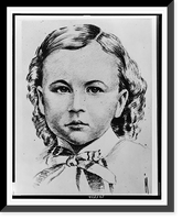 Charles Brewster Ross at four year of age, bust portrait, facing front, Antique Poster