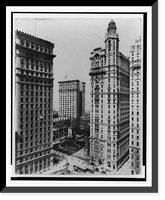 Historic Framed Print, U.S. Express & Trinity Bldgs.,  17-7/8" x 21-7/8"