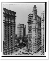 Historic Framed Print, U.S. Express & Trinity Bldgs.,  17-7/8" x 21-7/8"